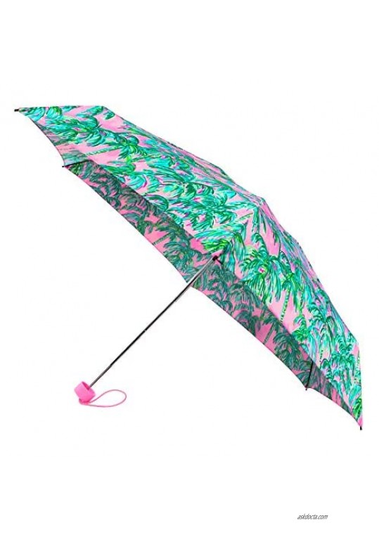 Lilly Pulitzer Women's Mini Travel Umbrella with Storage Sleeve