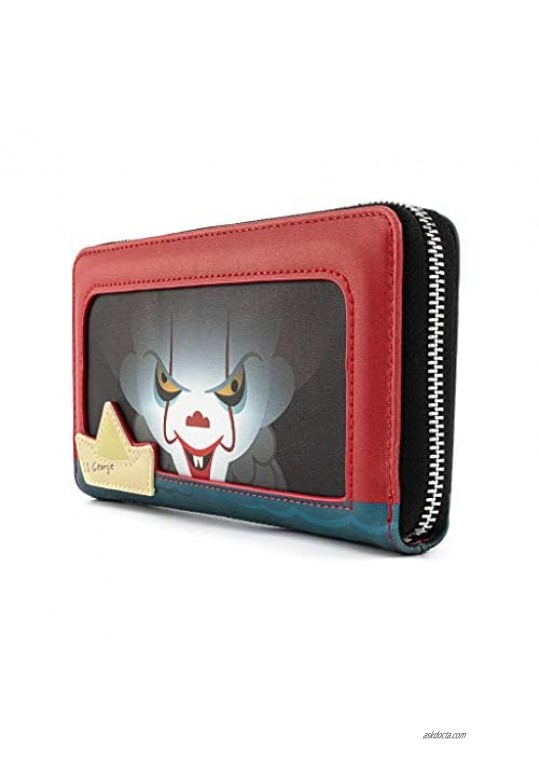 Loungefly IT Sewer Scene Pennywise Faux Leather Zip Aroud Wallet