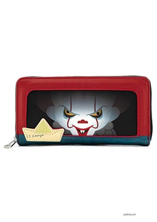 Loungefly IT Sewer Scene Pennywise Faux Leather Zip Aroud Wallet