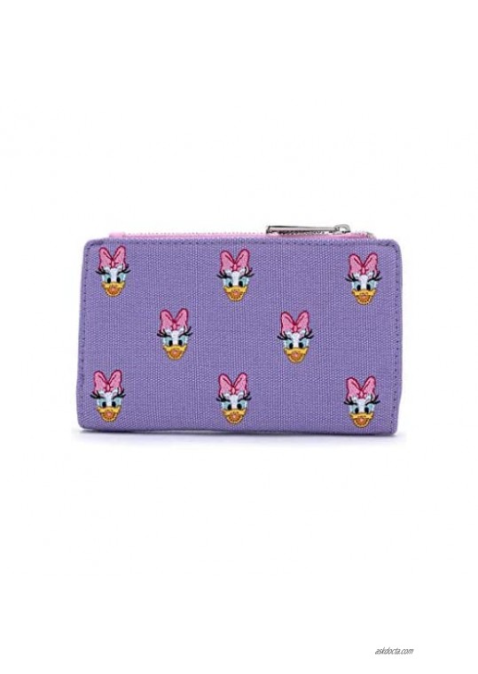Loungefly x Disney Sensational 6 Daisy Duck AOP Embroidered Canvas Wallet