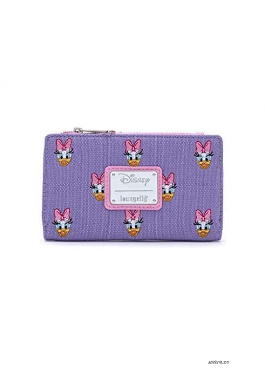 Loungefly x Disney Sensational 6 Daisy Duck AOP Embroidered Canvas Wallet