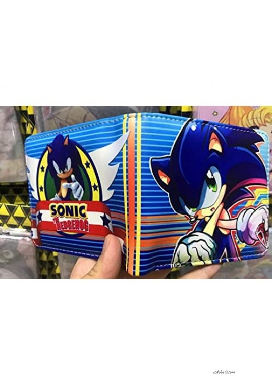 Sonic The Hedgehog Bi-Fold Wallet Credit Card Case Holder Purse