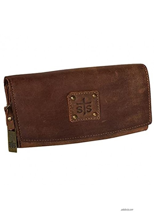 STS Ranchwear The Baroness Tri-Fold Wallet Brown One Size