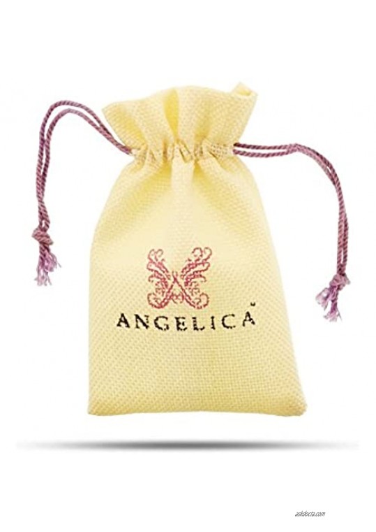 Jewelry Affairs Stipple Finish Brass Happiness Angelica Bangle Bracelet 7.25