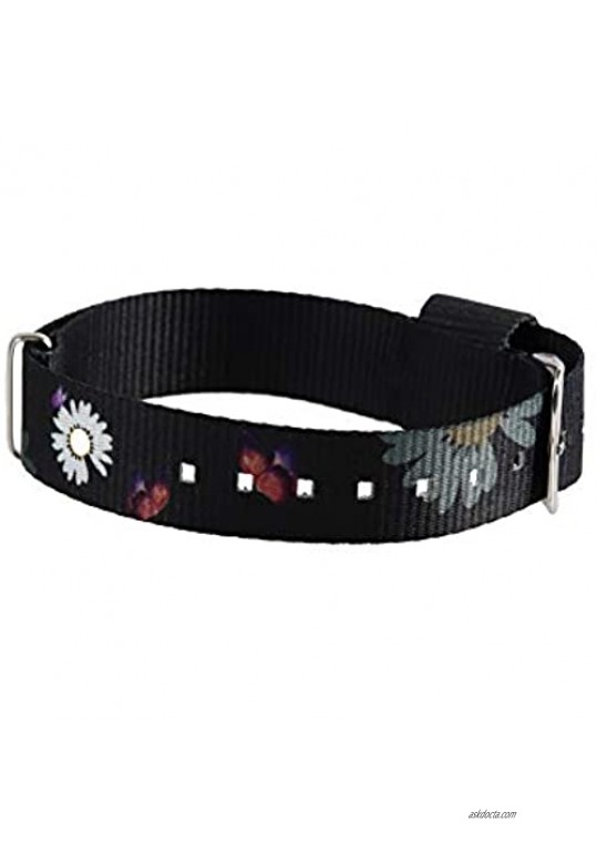 Smiling sunflower Little Daisy Butterfly Bracelet Nylon Watch Band Adjustable Wristband Necklace for Men Women