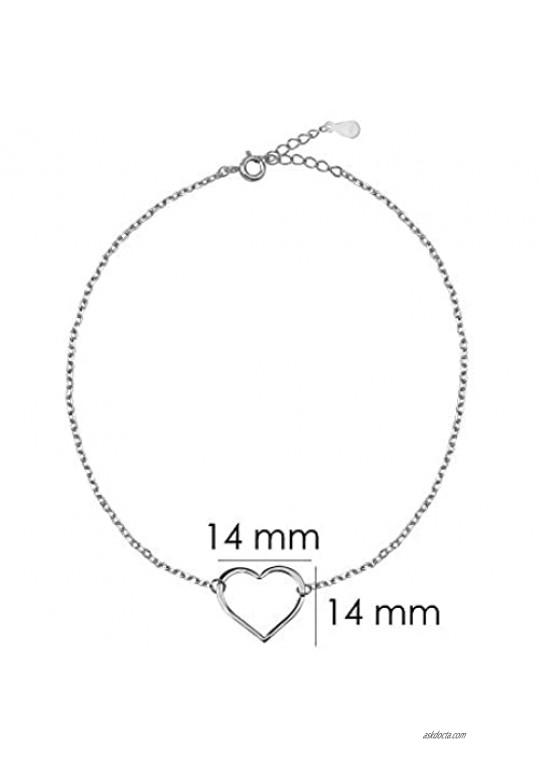 Sofia Milani - Women's Bracelet 925 Silver - Love Heart Pendant - 30154