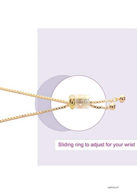 Spinningdaisy Zodiac Charm Adjustable Bracelet