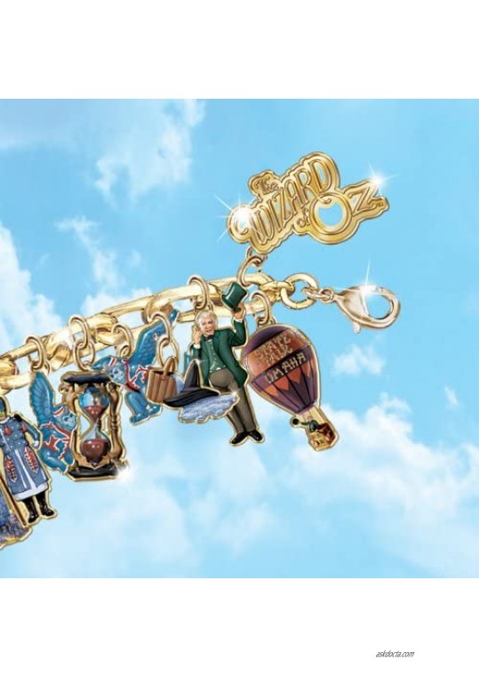 Wizard Of Oz Ultimate Charm Bracelet: Engraved Wizard Of Oz Jewelry Collectible by The Bradford Exchange