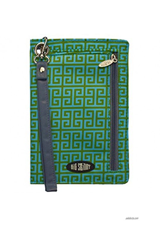 Big Skinny Women's Plus Myphone Bi Fold Slim Key Lime Wallet Wristlet  Green  One Size