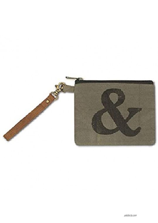CTW Home Collection Ampersand Canvas Organizer with Zipper Wristlet