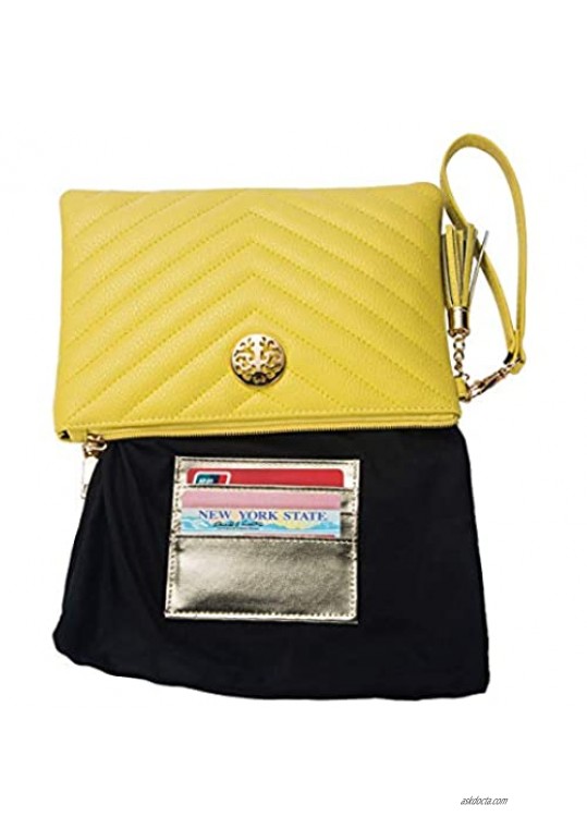 Heaye Wristlet Wallet Purse for Women Large Capacity Clutch with Tassel Zipper