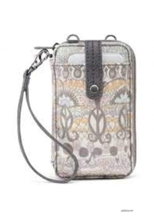 Sakroots One World Smartphone Wristlet Wallet Crossbody Handbag Pastel Owl