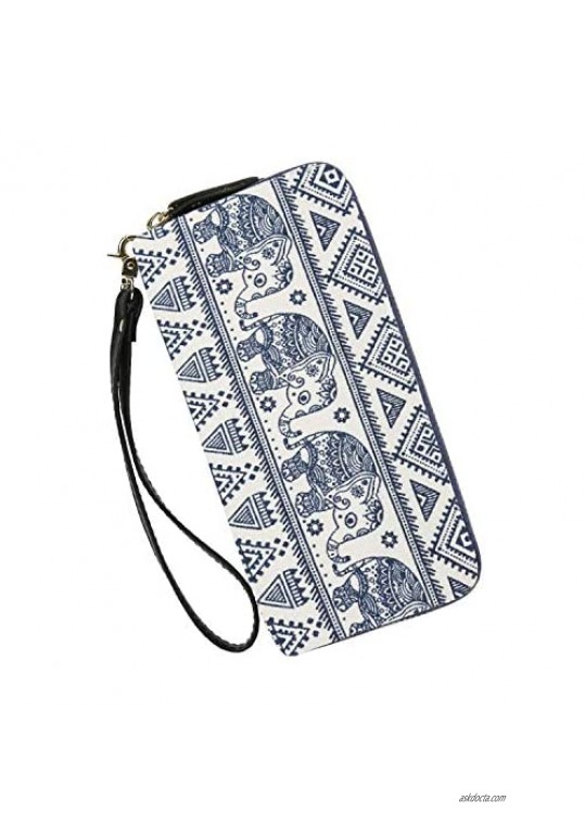 Wallets Clutch Women Bohemian - Zipper Phone Wristlet Wallet Purse With Handle