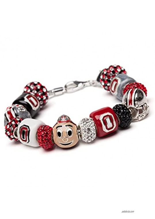 Brutus Buckeye Charm Bracelet | Officially Licensed Ohio State Jewelry