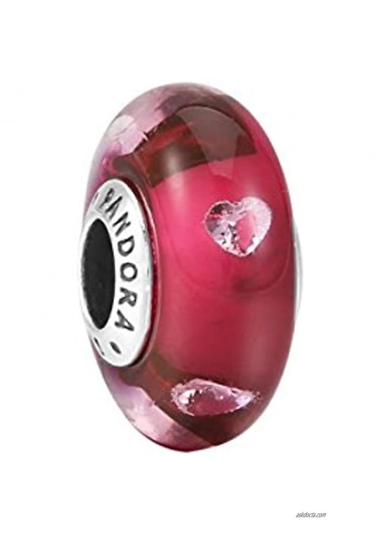Pandora Cerise Murano Glass Charm - 791664PCZ