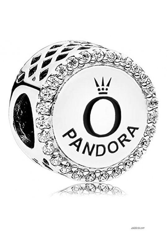 Pandora Jewelry Silver Cubic Zirconia Charm in Sterling Silver