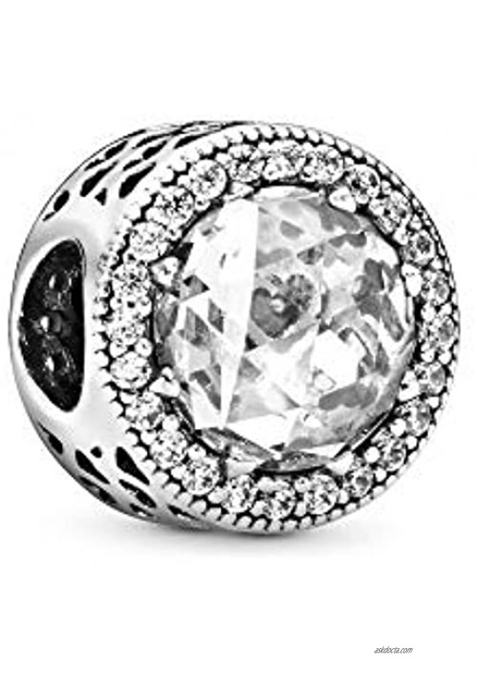 Pandora Jewelry Sparkling Clear Cubic Zirconia Charm in Sterling Silver