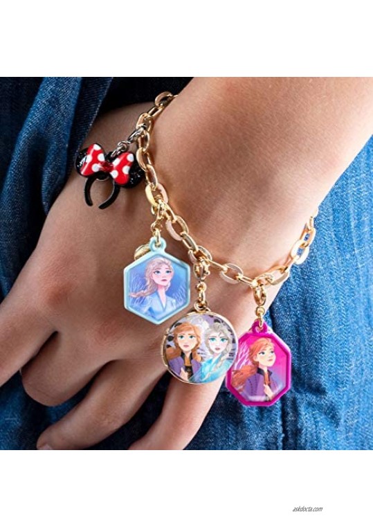 CHARM IT! Charms for Bracelets and Necklaces - Gold Glitter Anna Charm | Frozen II