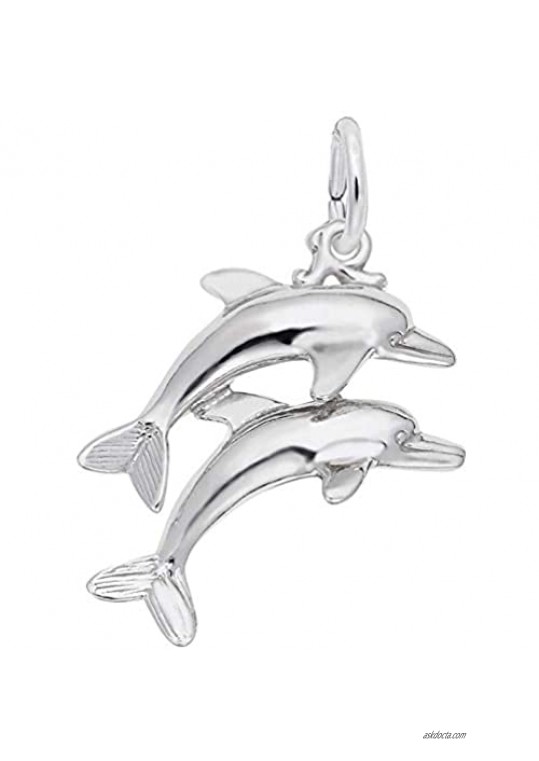Rembrandt Charms Dolphins Charm