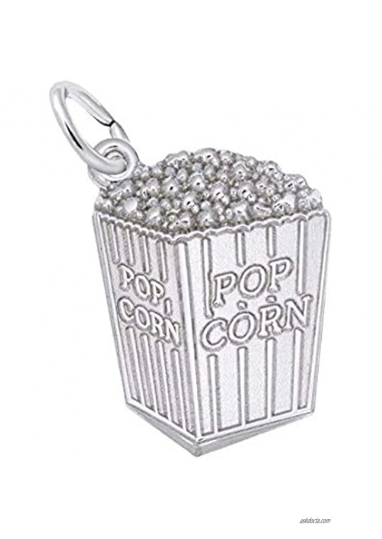 Rembrandt Charms Sterling Silver Movie Popcorn Charm