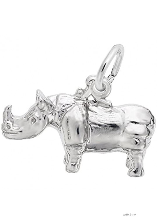 Rhino Charm Charms for Bracelets and Necklaces