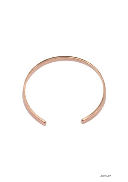 Hammered Copper Cuff Bracelet Durable Copper - Lightweight - 100% Uncoated Solid Copper