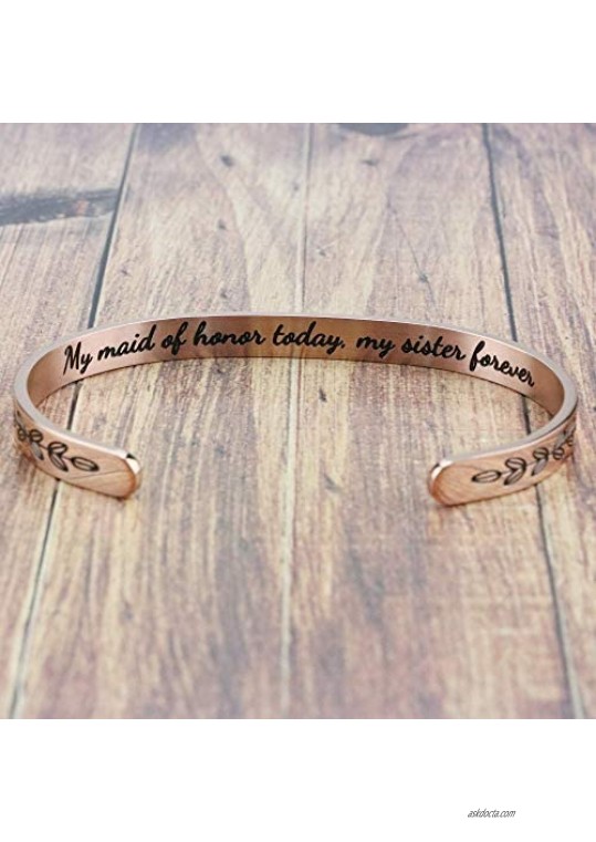 Joycuff Inspirational Bracelet Friendship Gifts for Her Girl Women Daughter Jewelry Best Friend BFF Cuff