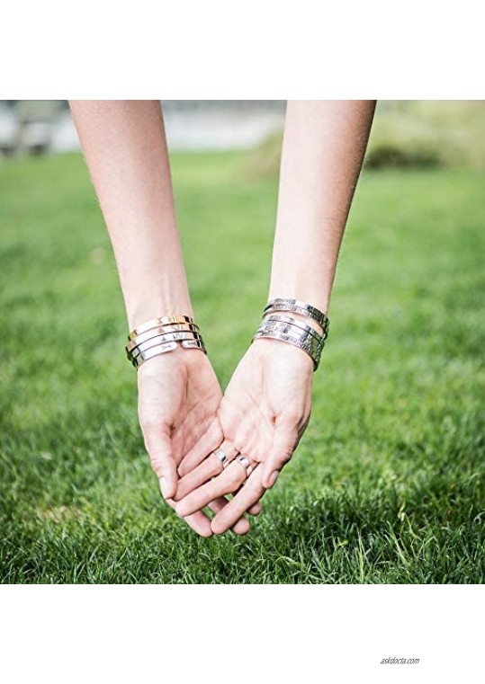 Joycuff Inspirational Bracelet Friendship Gifts for Her Girl Women Daughter Jewelry Best Friend BFF Cuff