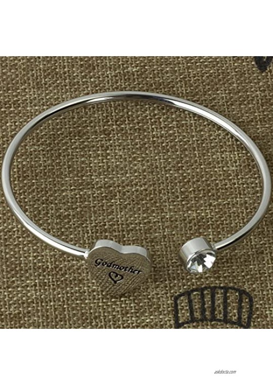 Kivosliviz Godmother Bracelet Gifts for Women Godmothers Gift Godmom Jewelry Godmother Bracelets