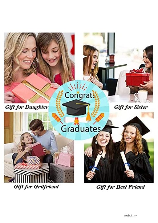 RWQIAN 2021 Graduation Gift Cuff Bracelet Personalized Inspirational Cuff Bracelet Graduation Encouragement Gifts for Her Women