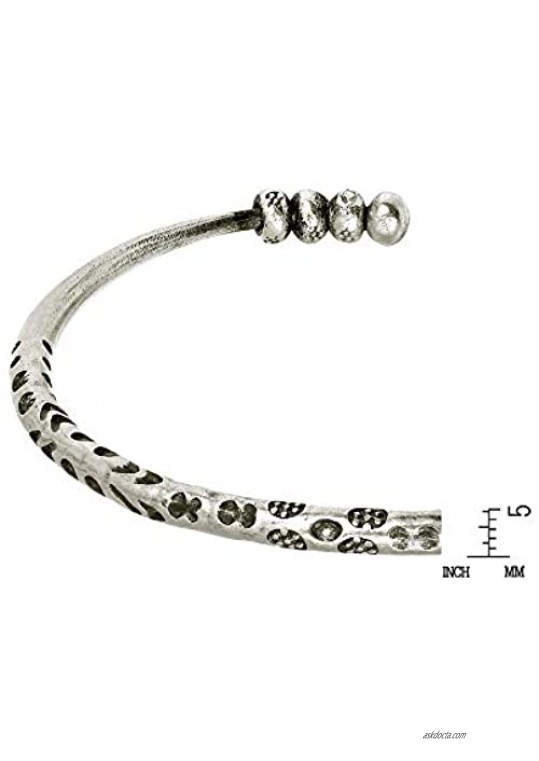 Thai Karen Hill Tribe Fine Silver Serenity Cuff Bracelet