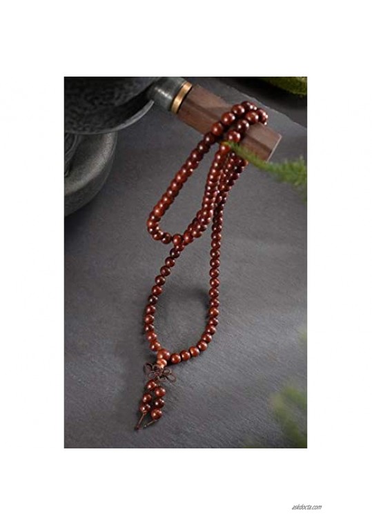 anzhongli Mala Beads Bracelet Necklace for Men Women 6mm/8mm 108 Prayer Beads for Meditation Yoga