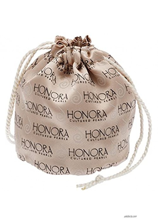 Honora 7-10 mm Freshwater Grey Cultured Pearl Bolo Bead Bracelet with Slider in Stainless Steel
