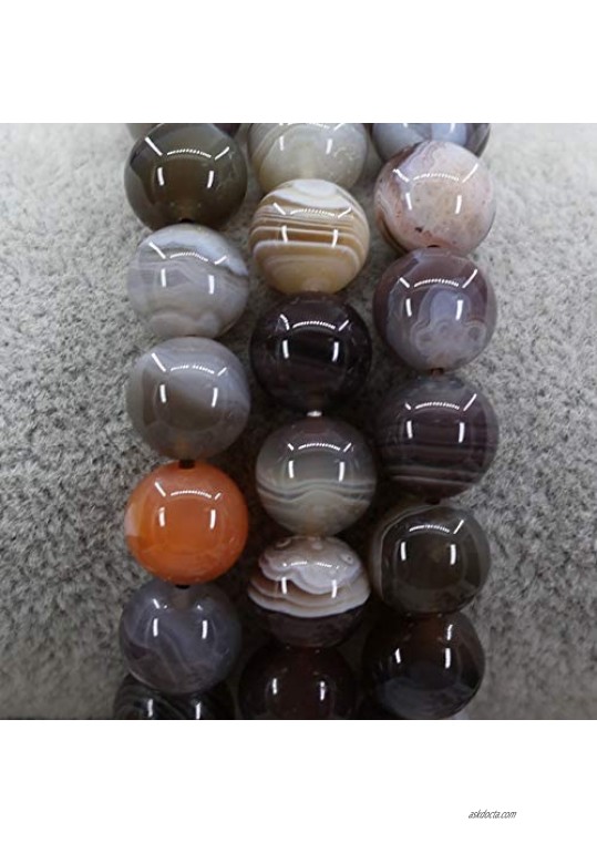 Keleny Gem Semi Precious Gemstones 10mm Round Beads Crystal Stretch Bracelet 7.2 Inch Unisex